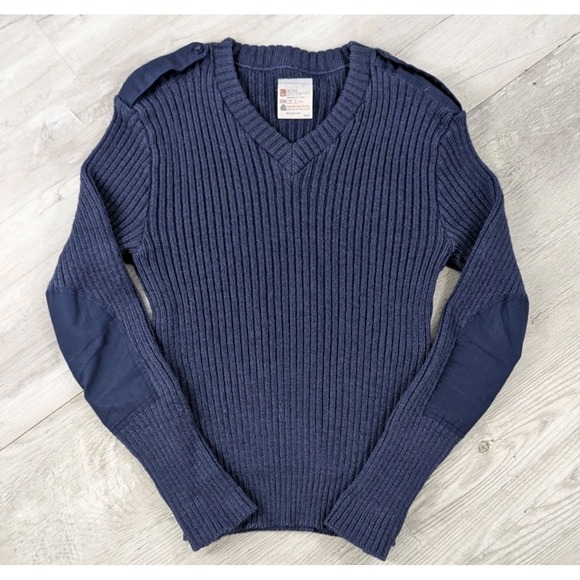 Brigade Quartermasters Sweater Mens L-42 Blue‎ Woolly Pulley New Wool Pullover - Picture 1 of 11